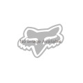 Stickers FOX head 17,5cm noir/orange | Oxmoto