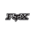 Stickers FOX corporate 17,5cm chrome | Oxmoto