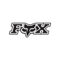 Stickers FOX corporate 17,5cm noir | Oxmoto