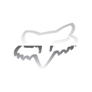 Stickers FOX head tdc 10cm chrome | Oxmoto
