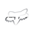 Stickers FOX head tdc 10cm chrome | Oxmoto
