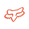 Stickers FOX head tdc 10cm orange | Oxmoto