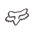 Stickers FOX head tdc 5cm charcoal mat | Oxmoto