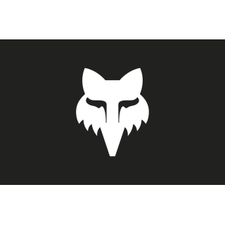 Stickers FOX legacy head 14cm blanc | Oxmoto