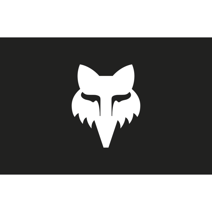 Stickers FOX legacy head 14cm blanc | Oxmoto