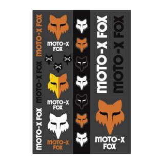 Planche de stickers FOX heritage track | Oxmoto