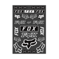 Planche de stickers FOX legacy track blanc | Oxmoto