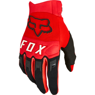 Gants FOX dirtpaw rouge fluo 2025 | Oxmoto