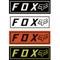 Stickers FOX bumper noir | Oxmoto