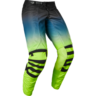 Pantalon FOX airline reepz noir/jaune 2022 | Oxmoto