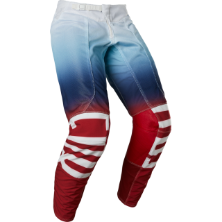 Pantalon FOX airline reepz blanc/rouge/bleu 2022 | Oxmoto