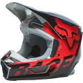 Casque FOX v1 trice gris/orange 2022 | Oxmoto