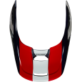 Visière FOX v1 ultra blanc/rouge/bleu | Oxmoto