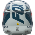 Casque FOX v1 trice gris/orange 2022 | Oxmoto