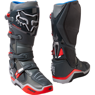 Bottes FOX instinct gris/rouge 2022 | Oxmoto