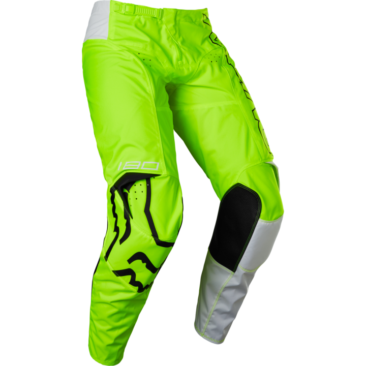 Pantalon FOX 180 skew jaune fluo 2022 | Oxmoto