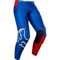 Pantalon FOX 180 skew blanc/rouge/bleu 2022 | Oxmoto