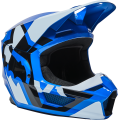 Casque FOX v1 lux bleu 2022 | Oxmoto