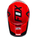 Casque FOX v1 lux rouge fluo 2022 | Oxmoto