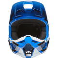 Casque FOX v1 lux bleu 2022 | Oxmoto