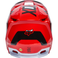 Casque FOX v1 lux rouge fluo 2022 | Oxmoto