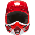 Casque FOX v1 lux rouge fluo 2022 | Oxmoto