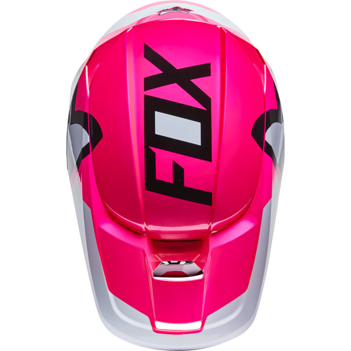 Casque FOX v1 lux rose 2022 | Oxmoto