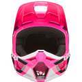 Casque FOX v1 lux rose 2022 | Oxmoto