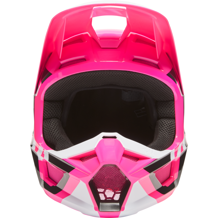 Casque FOX v1 lux rose 2022 | Oxmoto