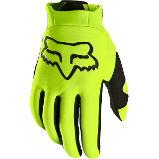 Gants FOX legion thermo jaune fluo - homologué ce | Oxmoto