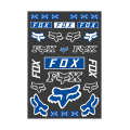 Planche de stickers FOX legacy track bleu | Oxmoto