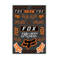 Planche de stickers FOX legacy track orange | Oxmoto