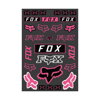 Planche de stickers FOX legacy track rose | Oxmoto
