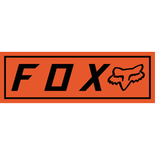 Stickers FOX bumper orange | Oxmoto