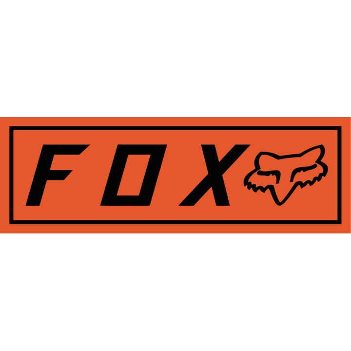 Stickers FOX bumper orange | Oxmoto