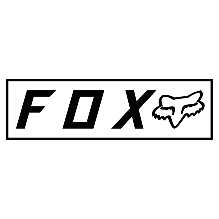 Stickers FOX bumper blanc | Oxmoto