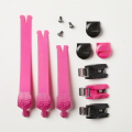 Kit boucles FOX comp enfant noir/rose | Oxmoto