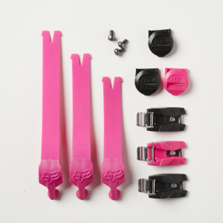 Kit boucles FOX comp femme noir/rose | Oxmoto