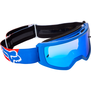 Lunettes FOX main skew spark blanc/rouge/bleu | Oxmoto