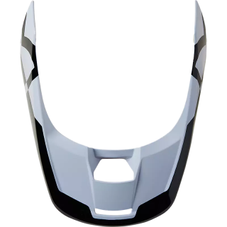 Visière FOX v1 lux noir/blanc | Oxmoto