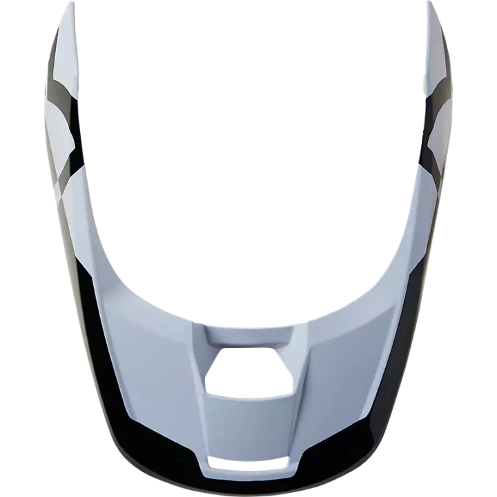 Visière FOX v1 lux noir/blanc | Oxmoto