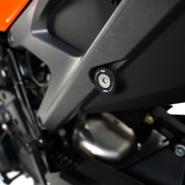Caches orifices de repose-pieds arrière R&G RACING | Oxmoto