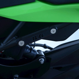 Cache orifice reposes-pied arrière R&G RACING noir BLP0112BK