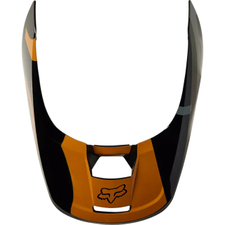 Visière FOX v1 skew noir/or | Oxmoto