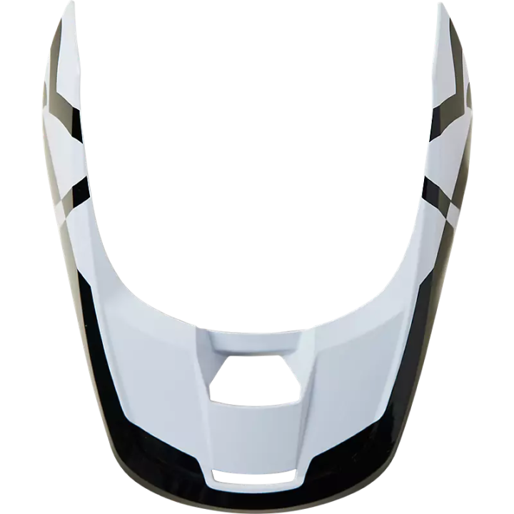 Visière FOX v1 enfant lux noir/blanc | Oxmoto