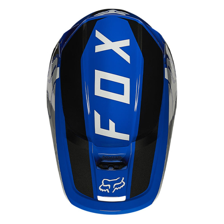 Casque FOX v1 revn bleu 2021 | Oxmoto