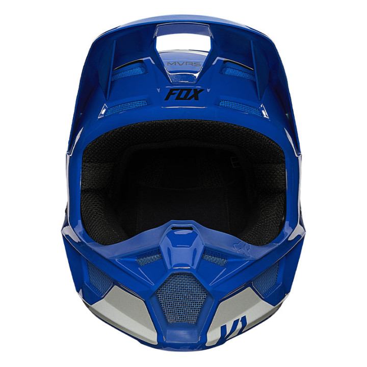 Casque FOX v1 revn bleu 2021 | Oxmoto