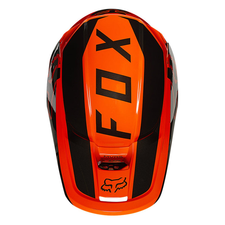 Casque FOX v1 revn orange 2021 | Oxmoto