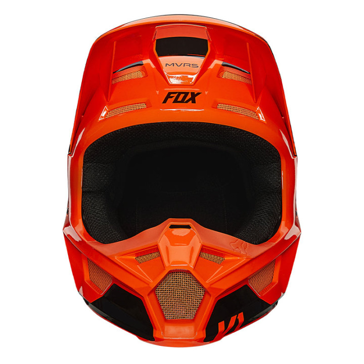 Casque FOX v1 revn orange 2021 | Oxmoto