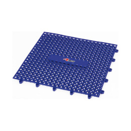 Tapis modulaire en caoutchouc Racetech - 9 pièces (1 m²) - bleu